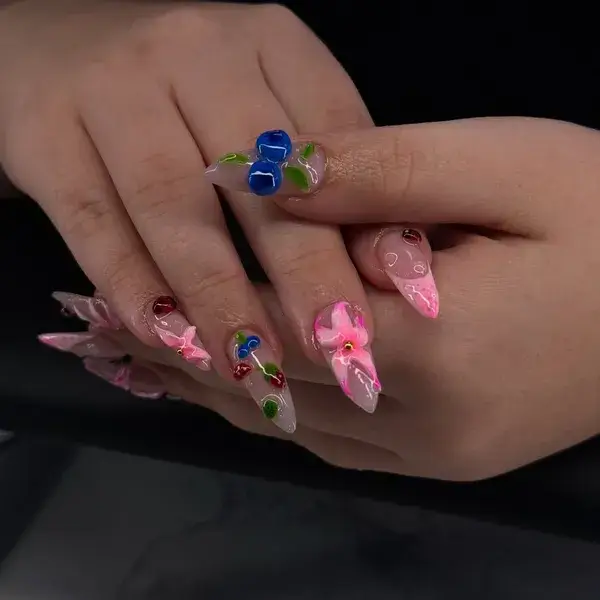 Professional nail enhancement services in Orlando by A-List Nails & Beauty Studio featuring customized nail styles