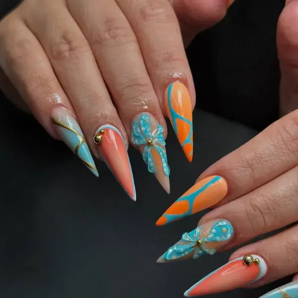 Professional acrylic nail services by A-List Nails & Beauty Studio serving clients in Orlando and Hunter’s Creek