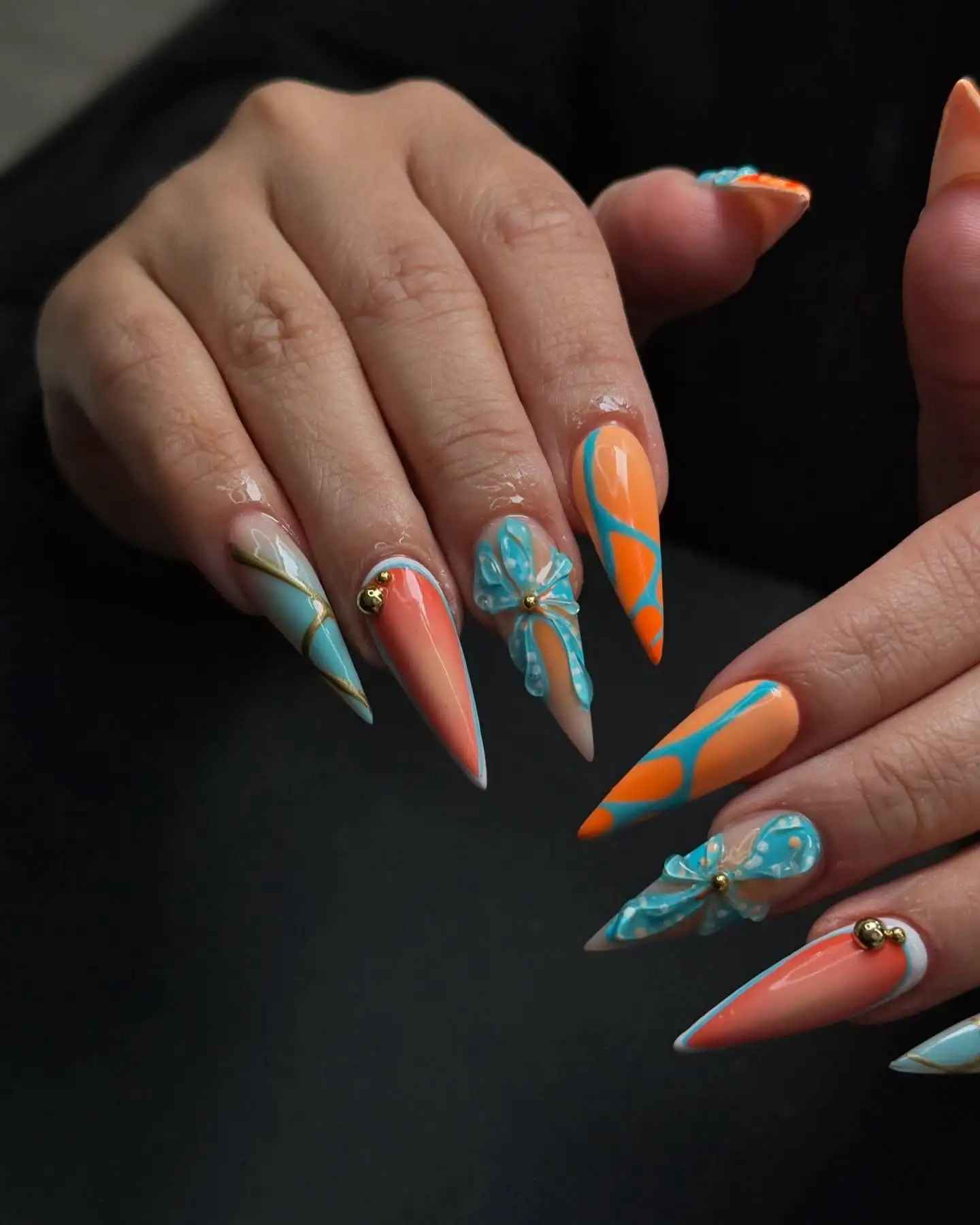Orlando dip powder nail service at A-List Nails & Beauty Studio
