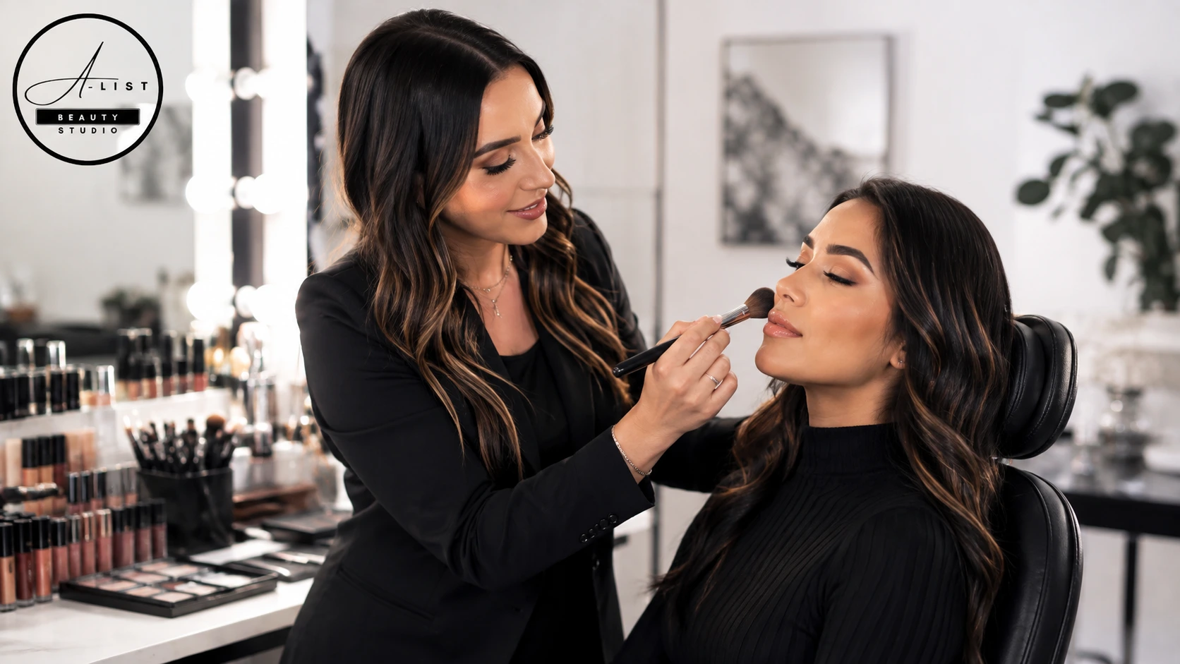 Soft glam, princess and full glam makeup for Orlando events at A-List Nails & Beauty Studio